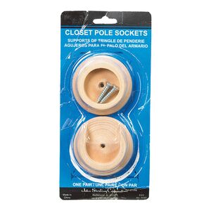 Knape & Vogt Closet Pole Socket Brown 1.37inch Knape & Vogt Closet Pole Socket Brown 1.37inch